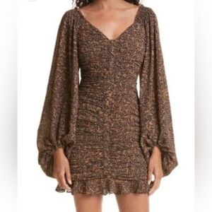 NWT Ted Baker London Wyatte Ruched Bodycon Mini Dress- Size 1 (Small)